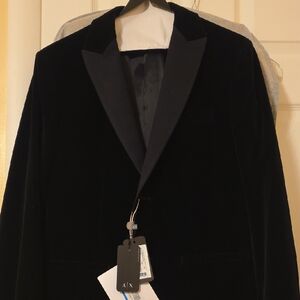 Armani Exchange Midnight Velvet Tuxedo Jacket